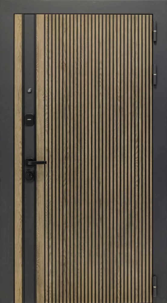 Входная дверь ДвериПРО Rosna Фараон-2 (16мм, светлый мореный дуб) DPRO197052 внешняя сторона