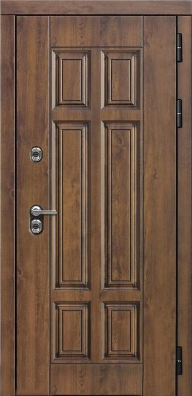 Входная дверь ДвериПРО Квадро СБ-1 (ст. белое, 16мм, капучино) DPRO196894 внешняя сторона