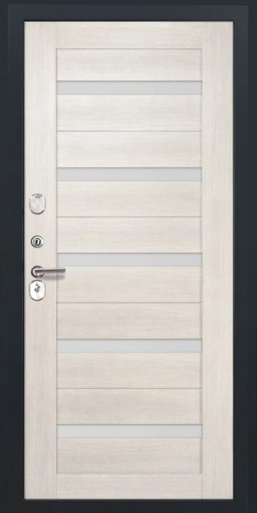 Входная дверь ДвериПРО Elfy СБ-1 (ст. белое, 16мм, беленый дуб) DPRO198291 внутренняя сторона